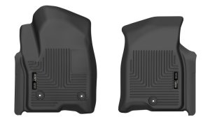 Cadillac Escalade Floor Mats - Front - Husky Liners - X-act Contour - Black - `21-`23